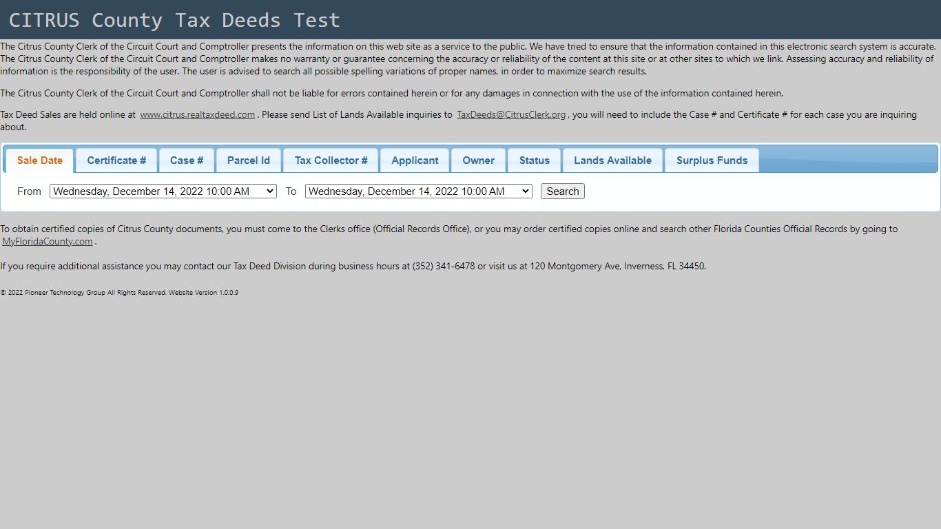 Tax Deed - Tax Deed - search.citrusclerk.org